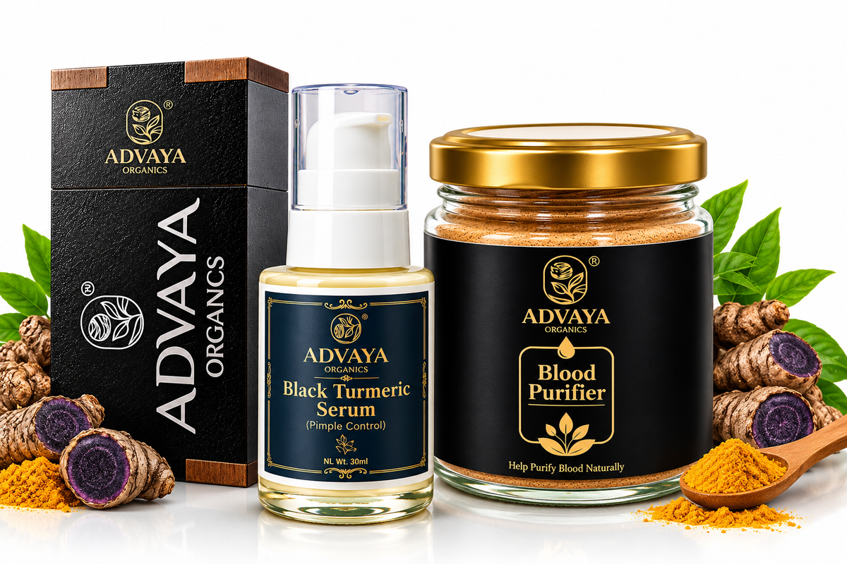 Blood purifier and Black turmeric serum combo