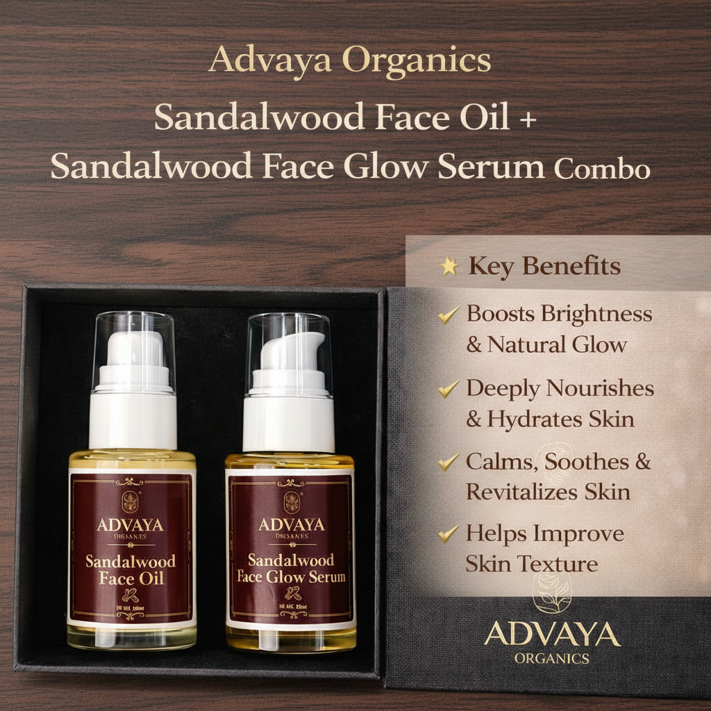Sandlewood Face Oil + Serum Day Night Combo