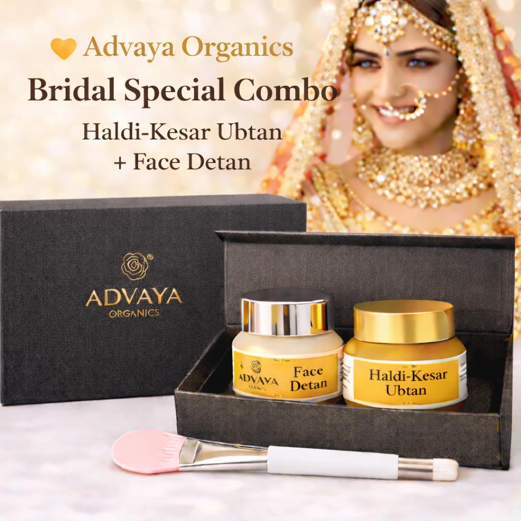 Haldi Kesar Ubtan + Face Detan Combo Pack